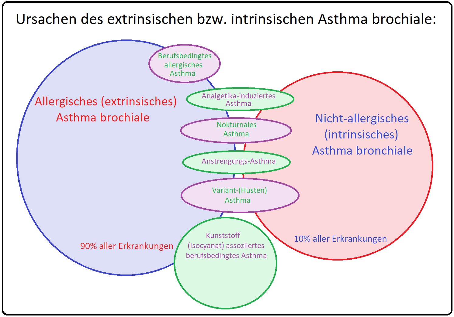 1015 Ursachen des extrinischen bzw. intrinsischen Asthma bronchiale